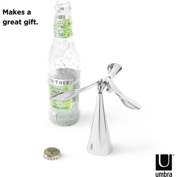 Tipsy Bottle Opener, One Sized, Chrome - Picture 6 of 6